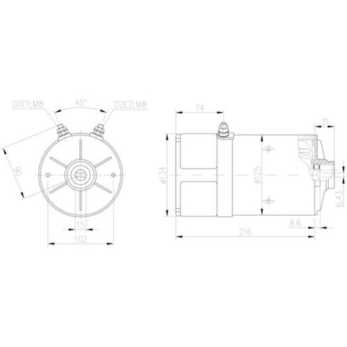 Elektromotor mahle 4 - mm,