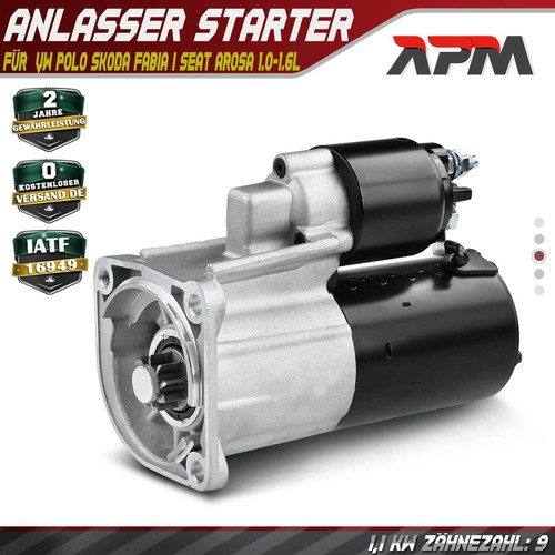 Anlasser starter 1kw für vw - 1.1kw,